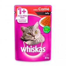 Sachê Whiskas Jelly Adultos Carne 85g